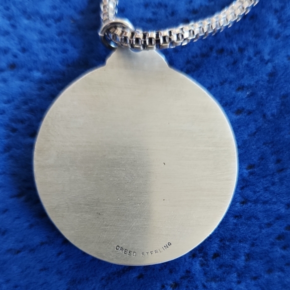 Silver Religious Pendant Necklace - Picture 3 of 5